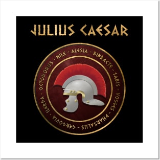 Julius Caesar Famous Battles of Ancient Roman History Posters and Art